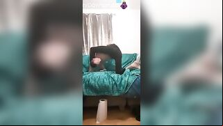 skinny baldy teen wears leggings and puts his legs behind hi head and fingers his ass peter bony - gay video